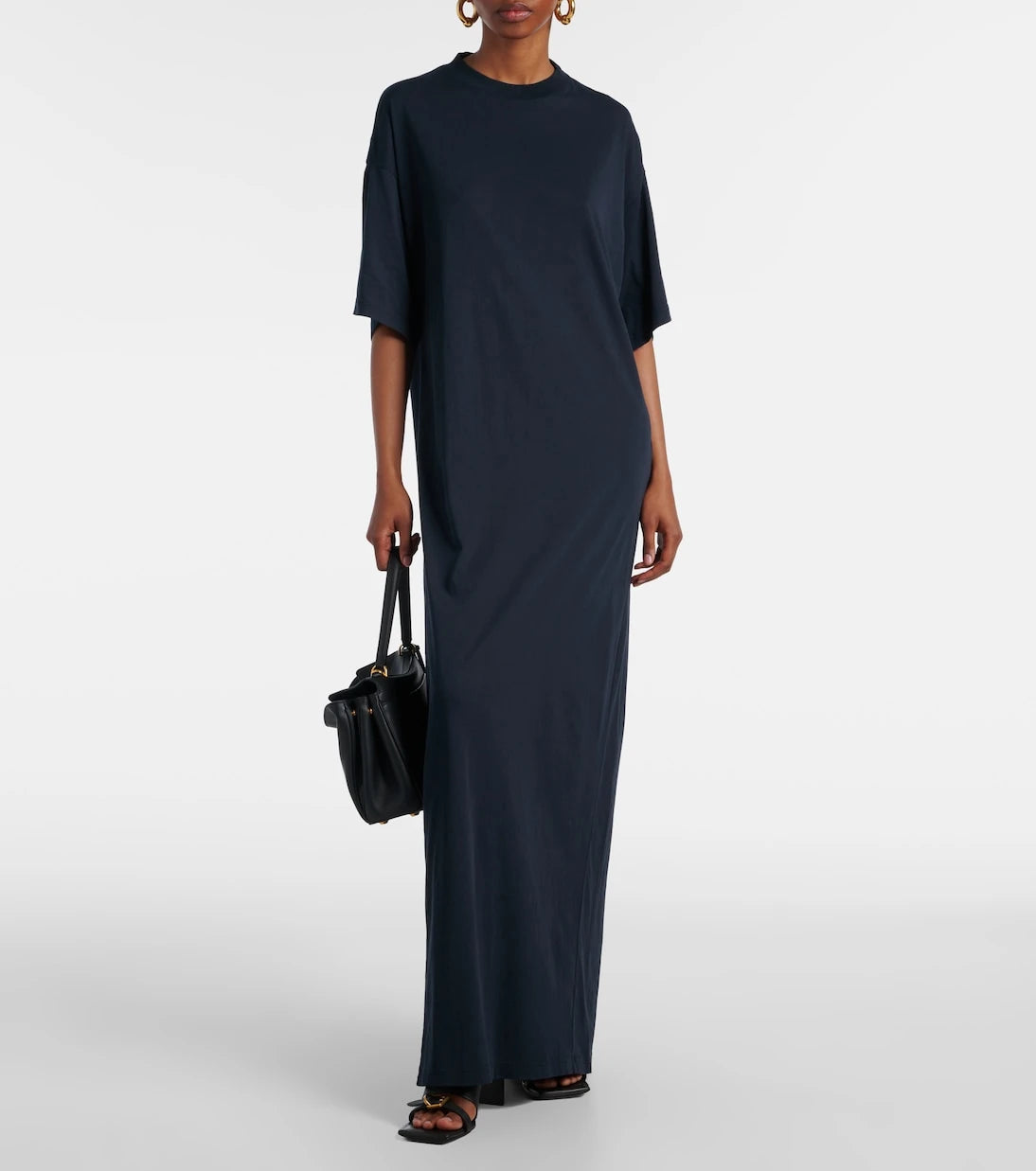 Balenciaga - Cocoon cotton jersey maxi dress