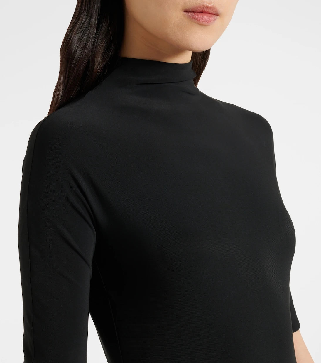 Alaïa - Draped jersey midi dress