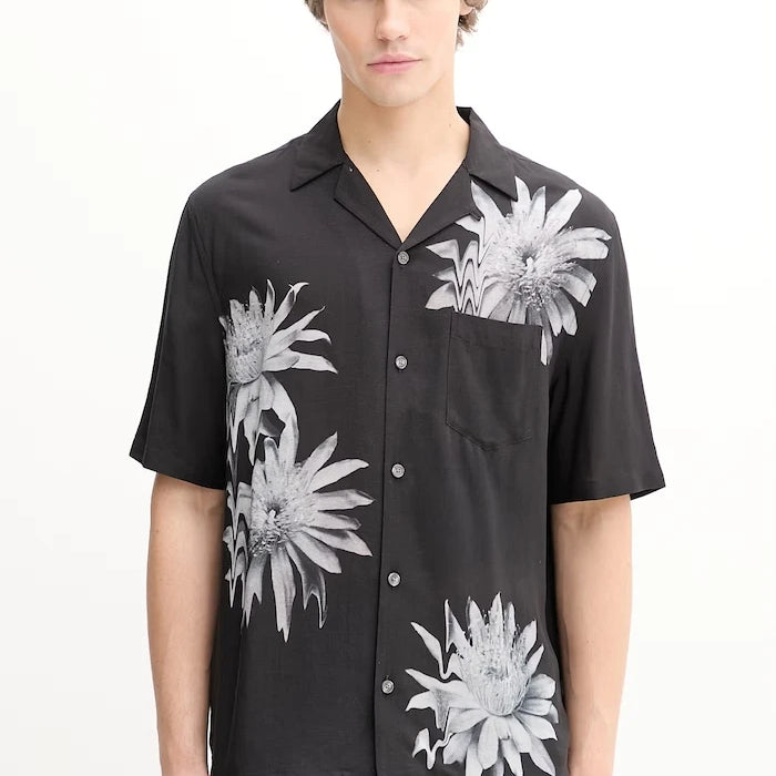Риза с лен AllSaints FLORAZE