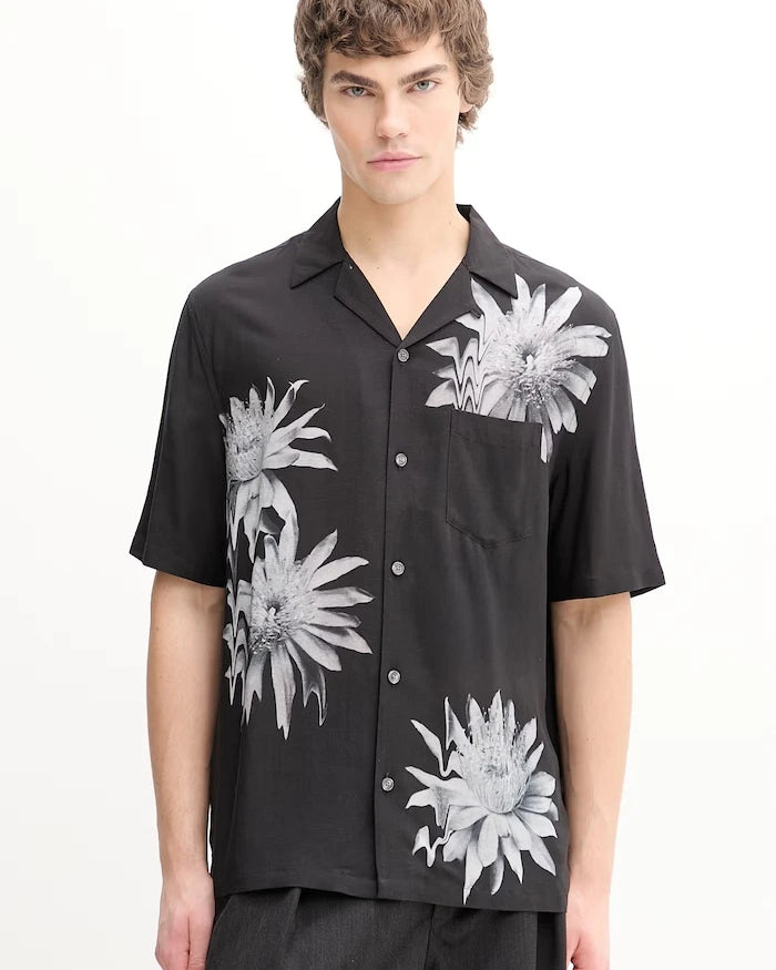 Keten gömlek AllSaints FLORAZE