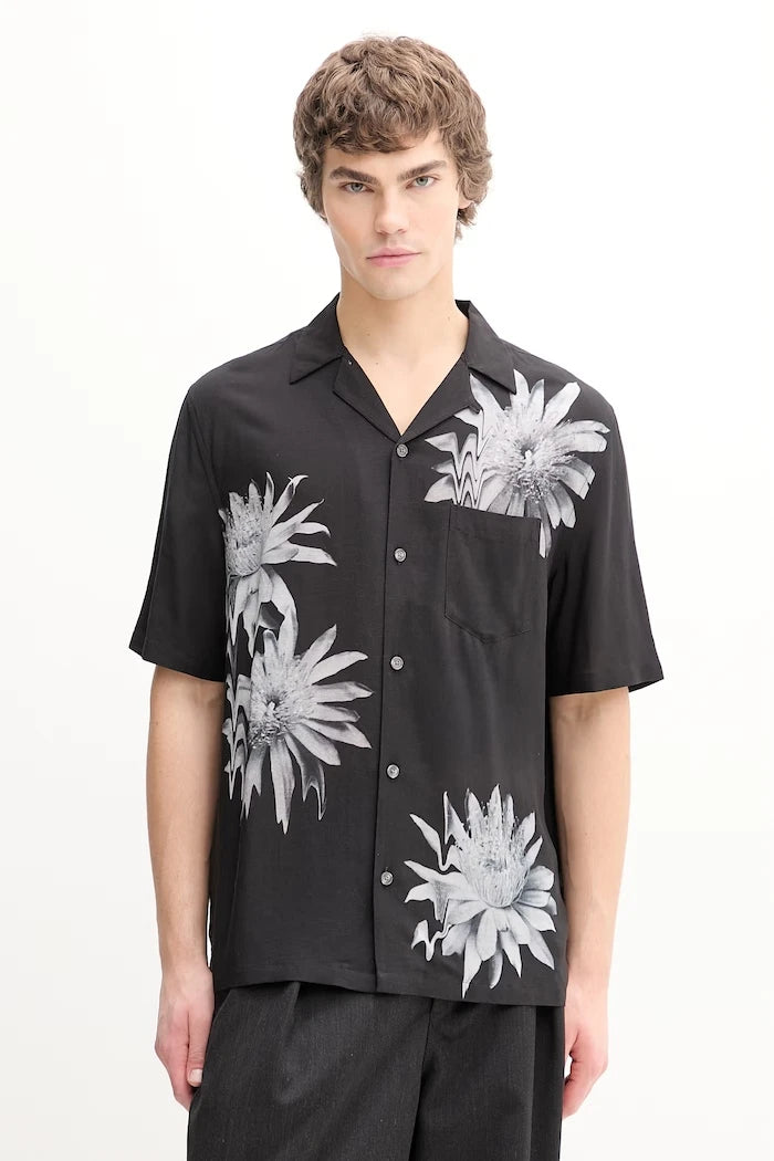 Риза с лен AllSaints FLORAZE