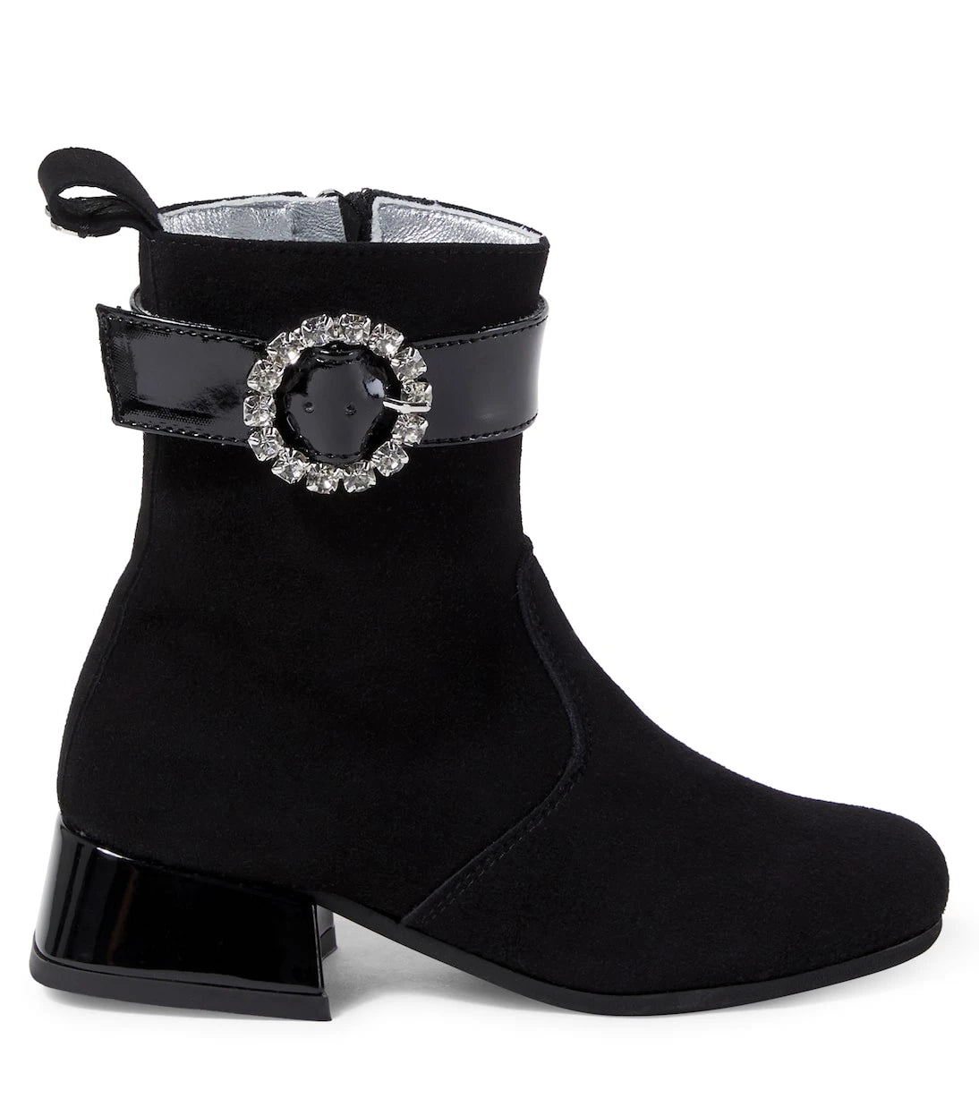 Monnalisa - Embellished suede ankle boots