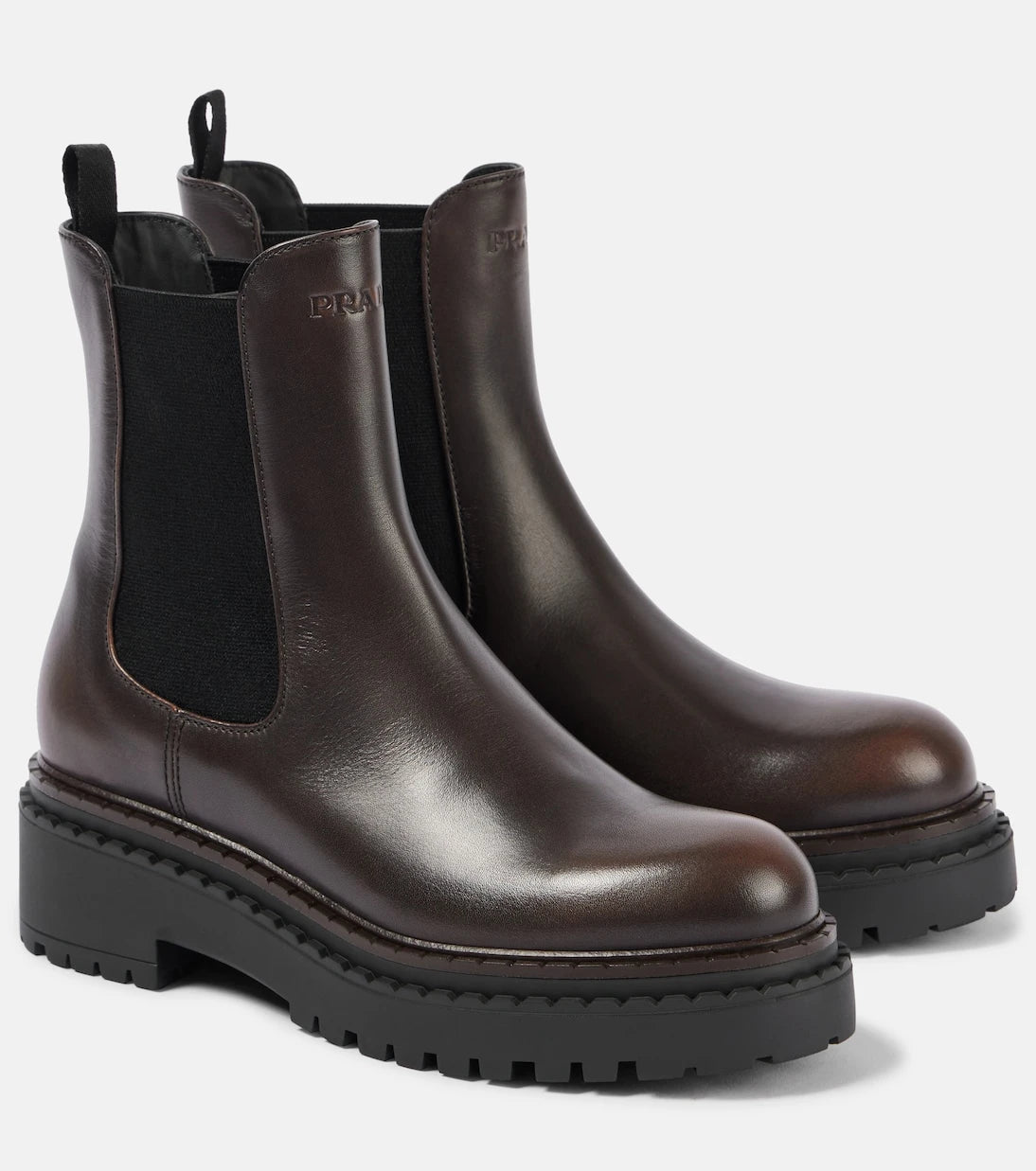 Prada - Leather Chelsea boots