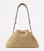 Beige Medium Cinch Monogrammed Bucket Bag