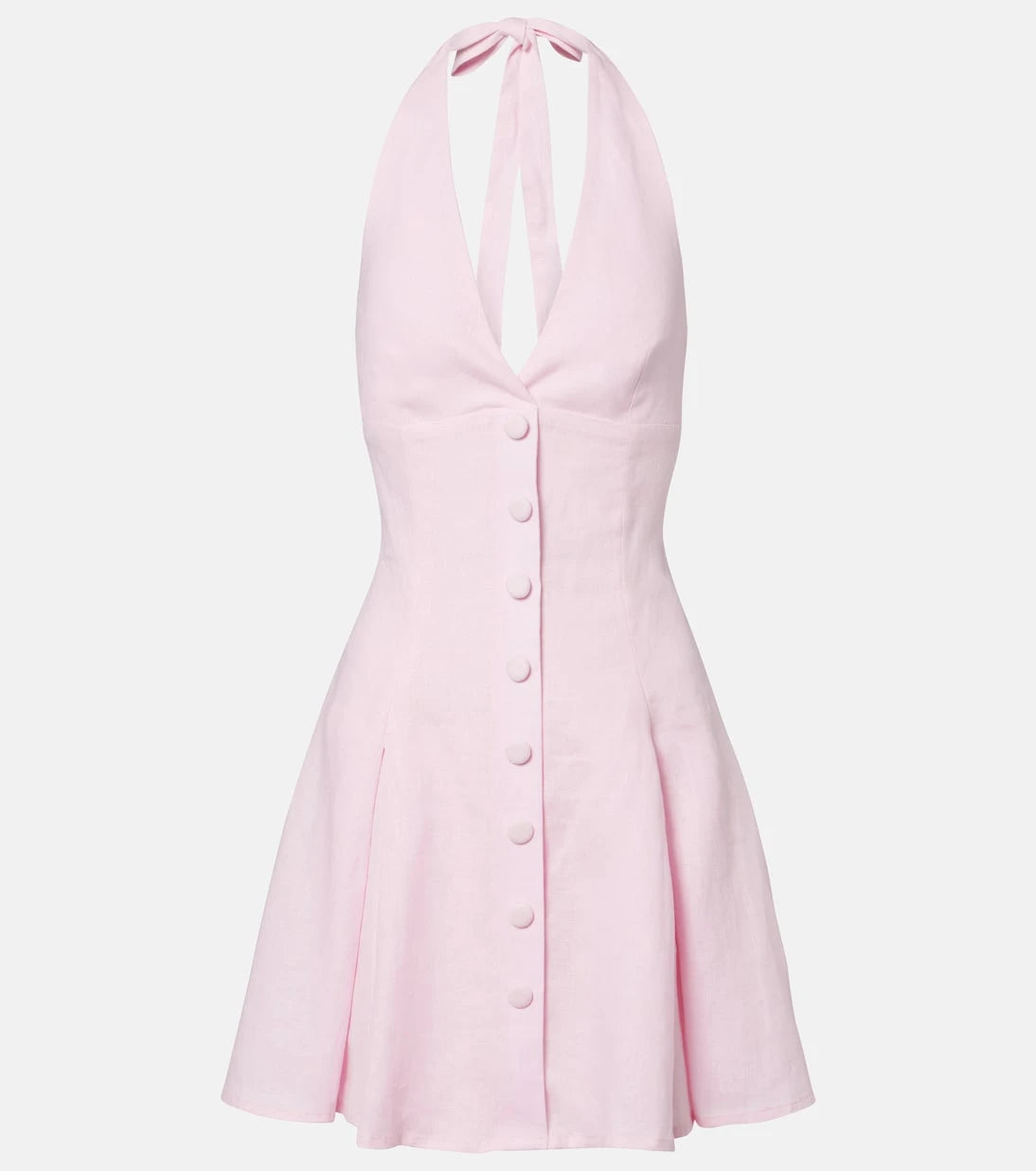 Faithfull - Murano halterneck linen minidress