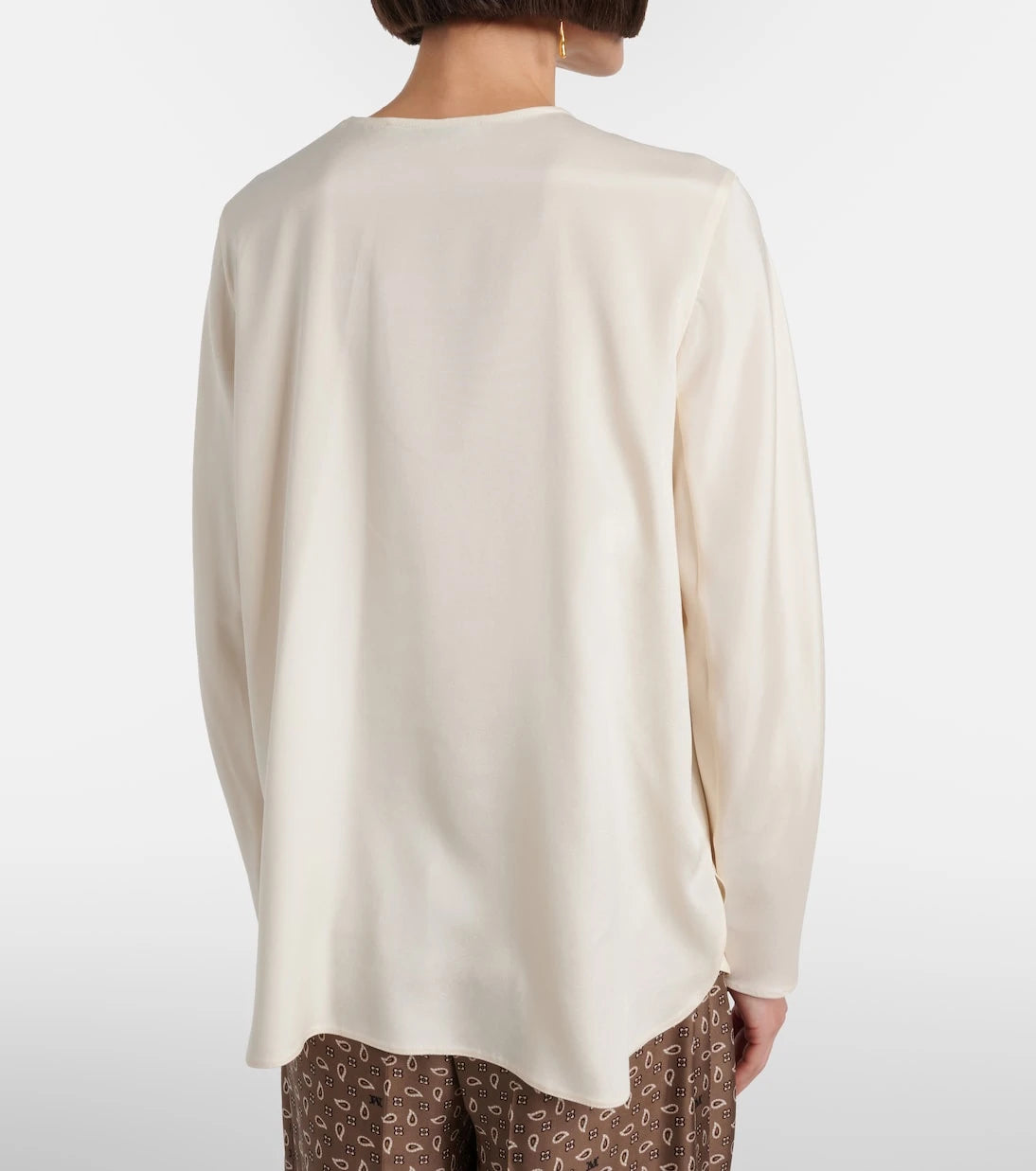Max Mara - Mitico silk-blend cady top