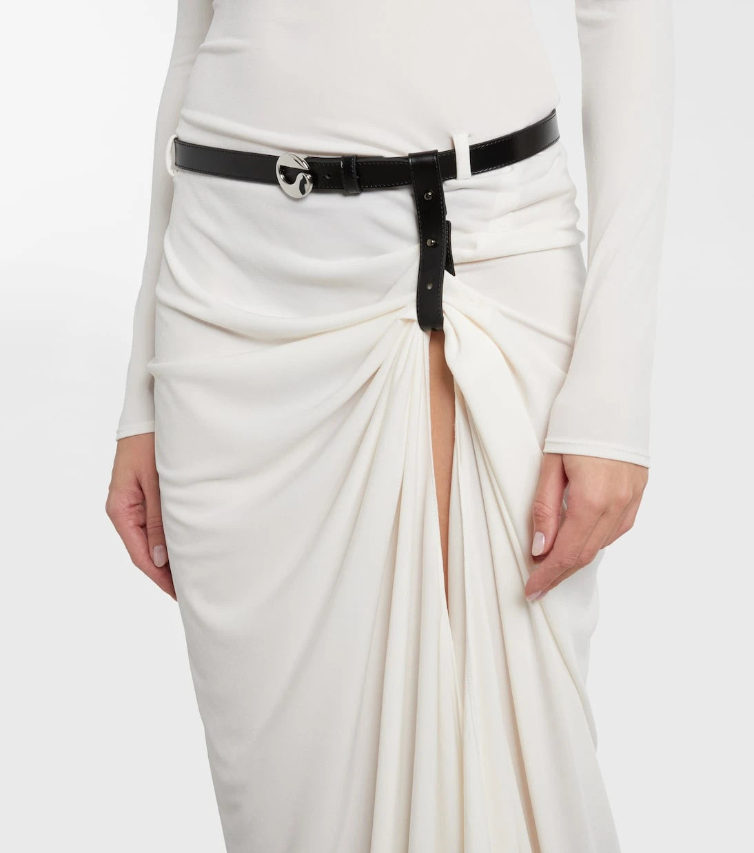 Coperni - Belted draped gown