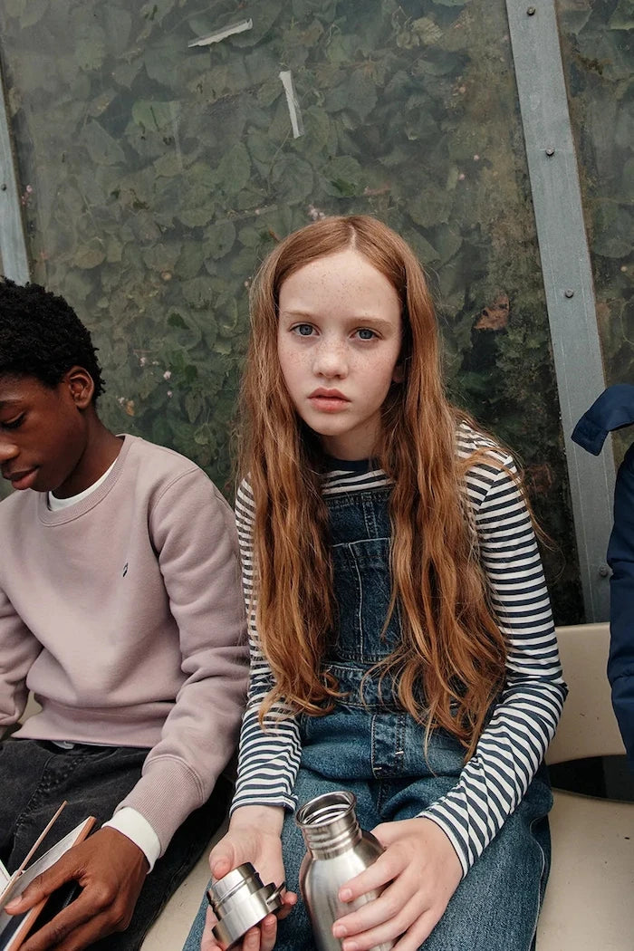 Levi's çocuklar için pamuklu uzun kollu bluz STRIPE TEE