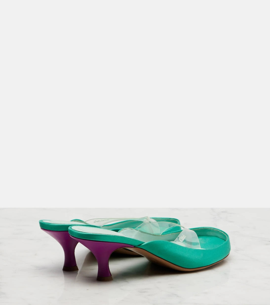 Chloé - Junie satin and TPU thong sandals