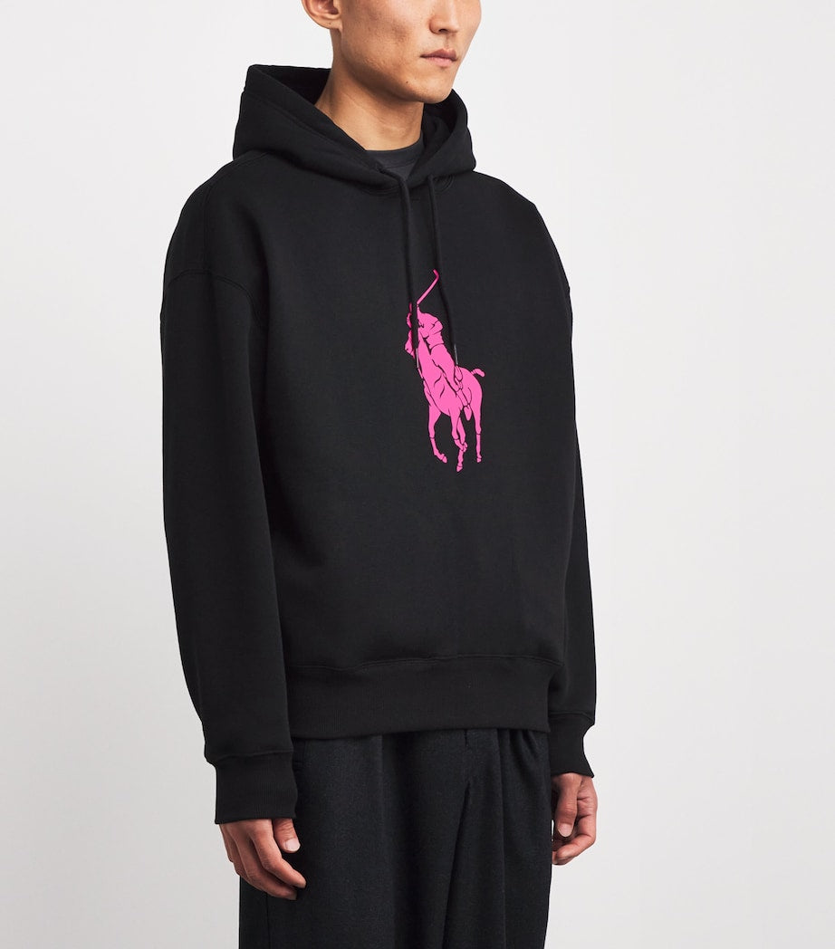 Cotton-Blend Large Logo Hoodie