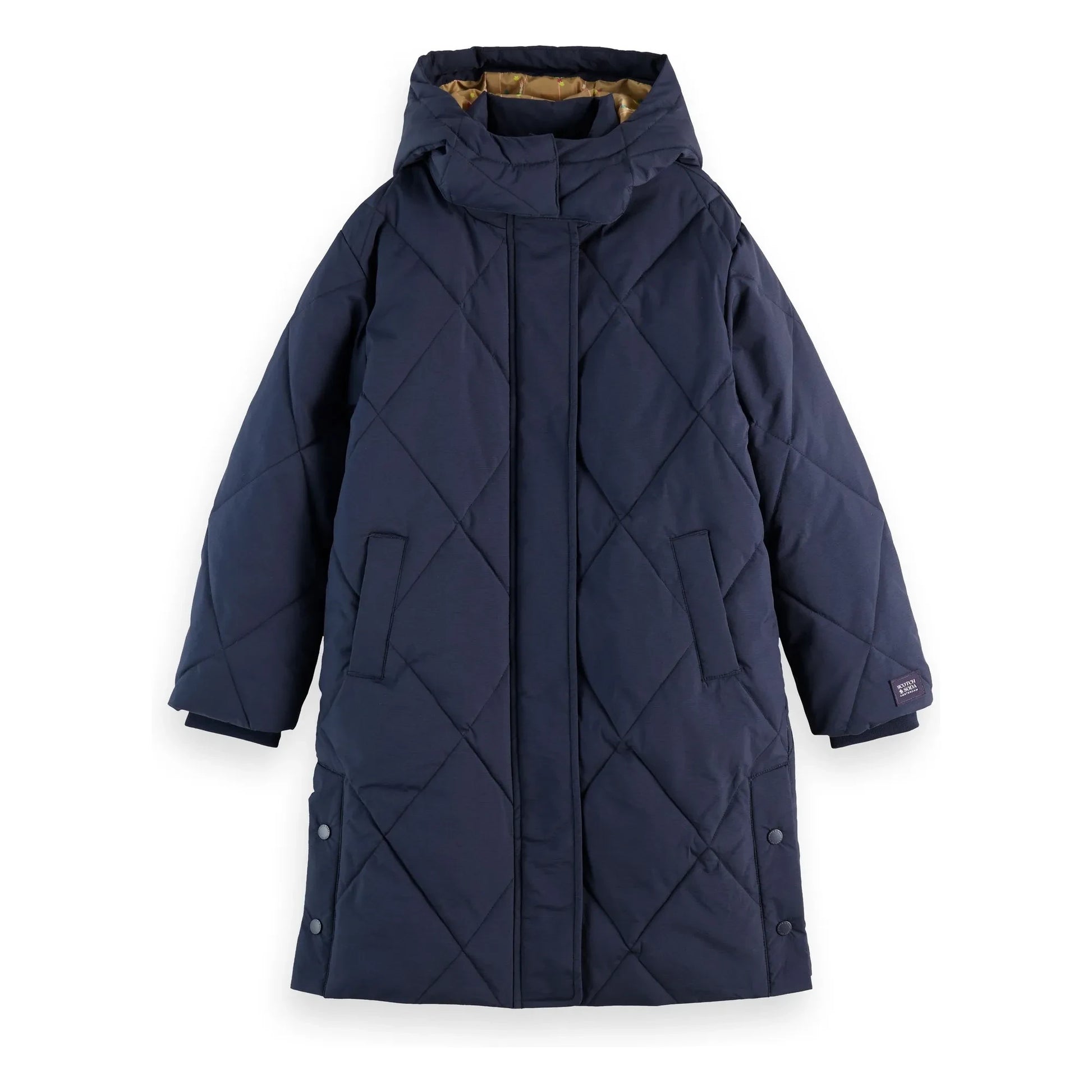 Scotch & Soda - Long padded jacket | Navy blue