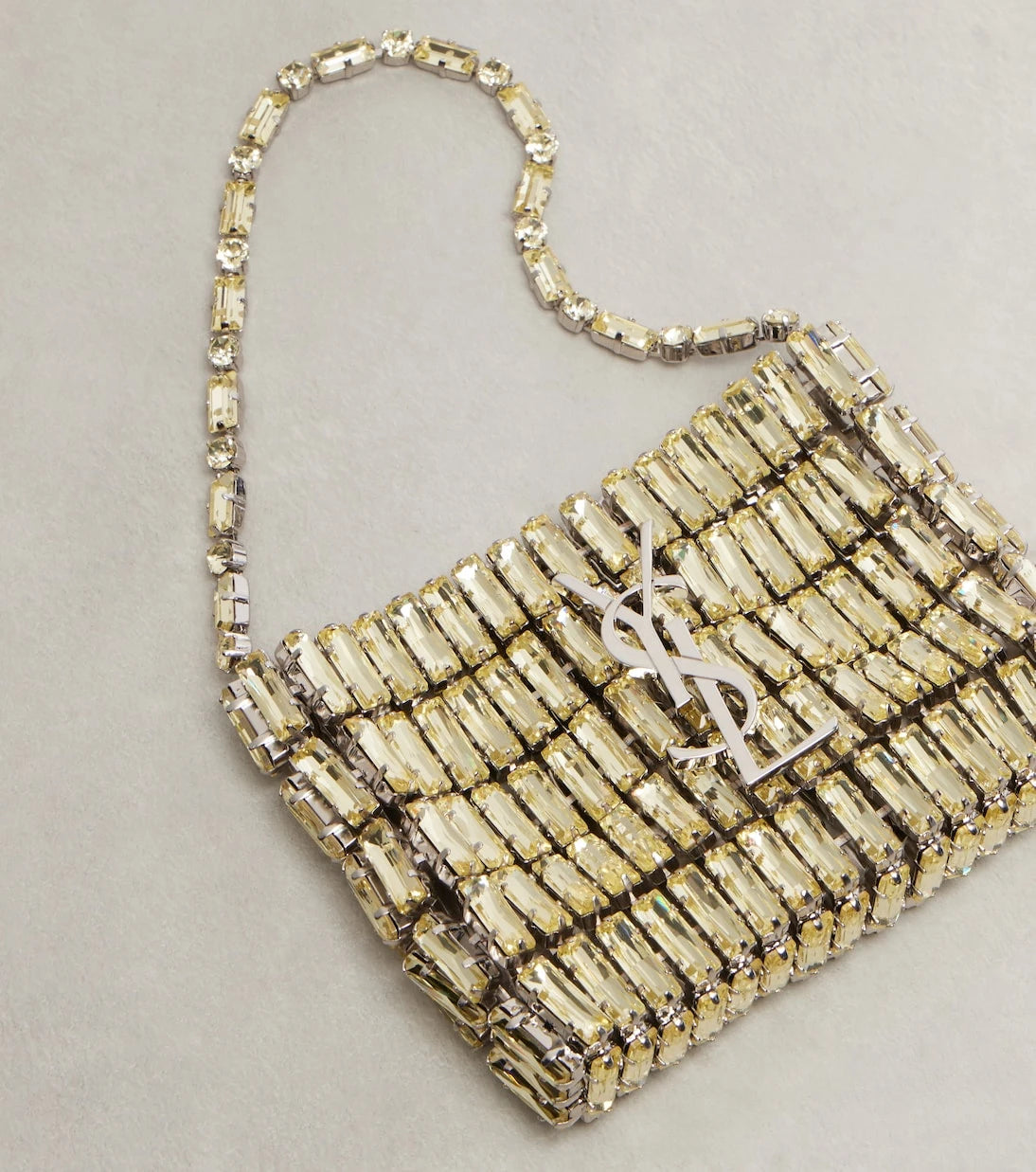 Saint Laurent - Evening Micro embellished top-handle bag