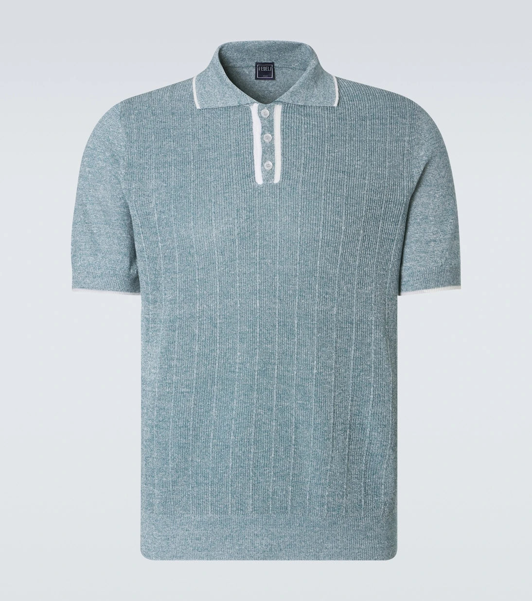 Fedeli - Dodo linen and cotton polo shirt