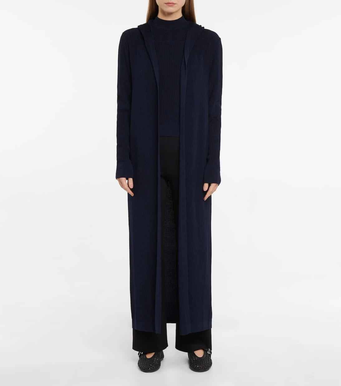 Alaïa - Hooded wool-blend cardigan