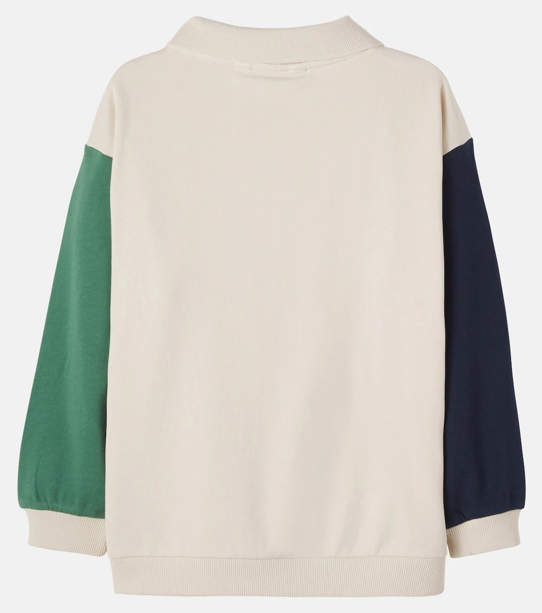 Konges Sløjd - Spotty cotton jersey polo sweatshirt