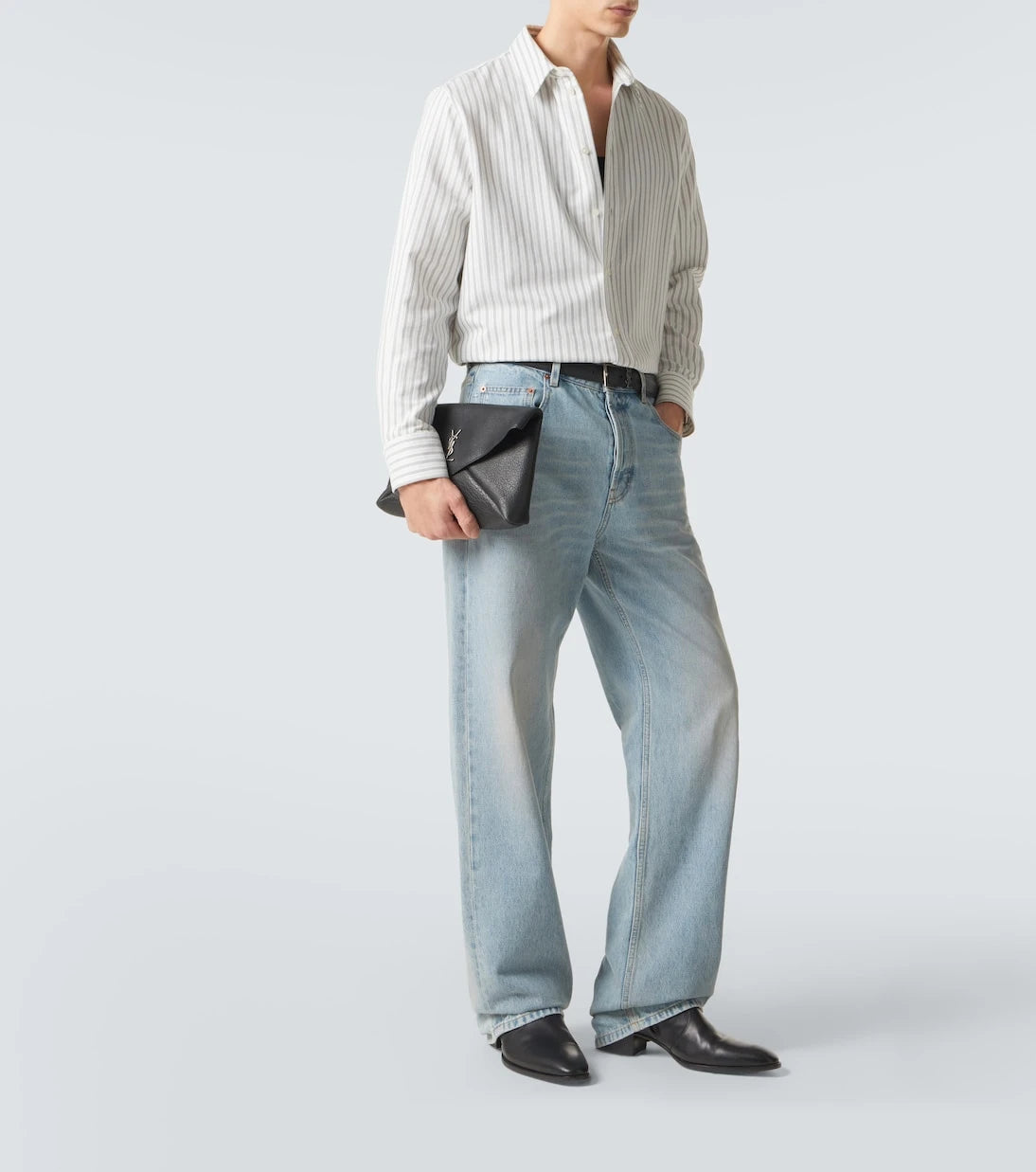 Saint Laurent - Cassandre Large Envelope leather pouch