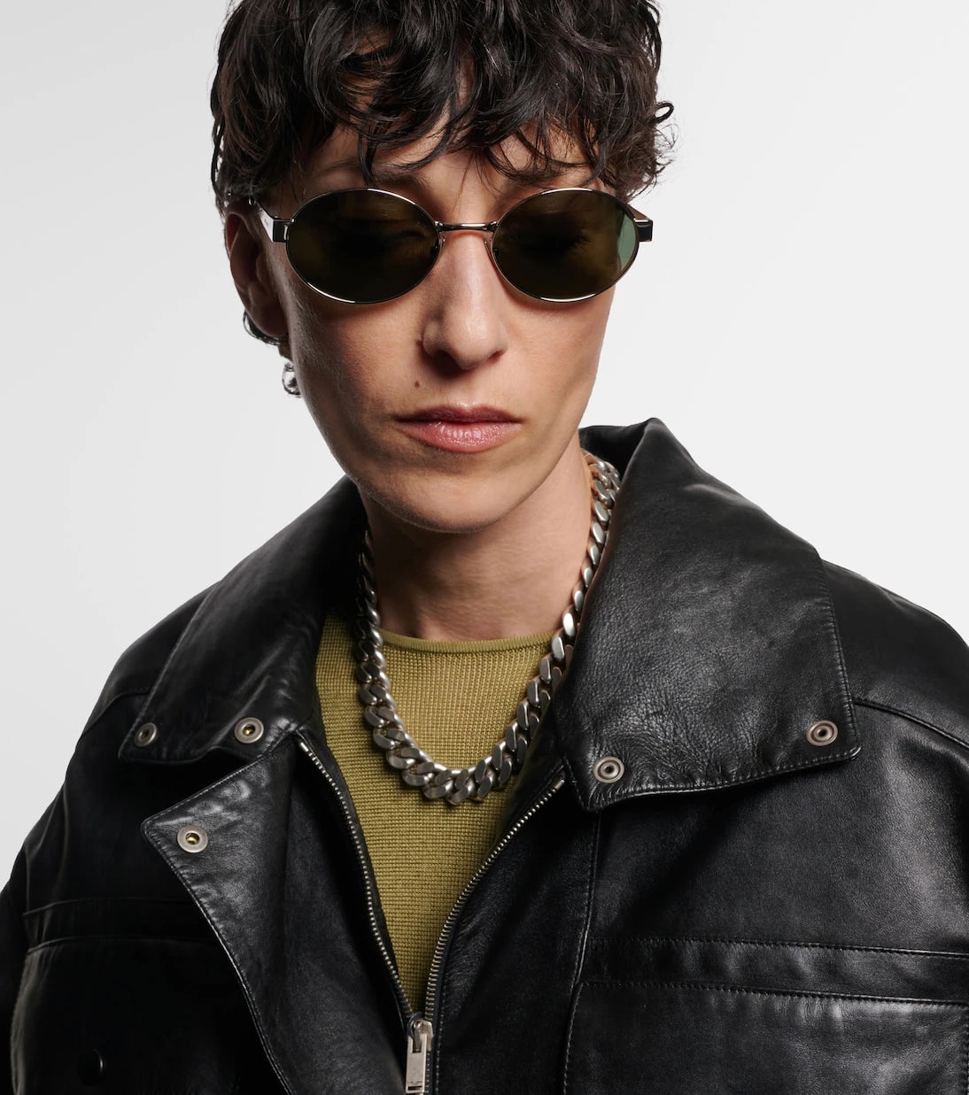 Saint Laurent - SL 692 oval sunglasses