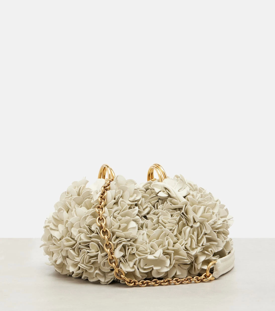 Chloé - Chloé Plissé floral leather shoulder bag