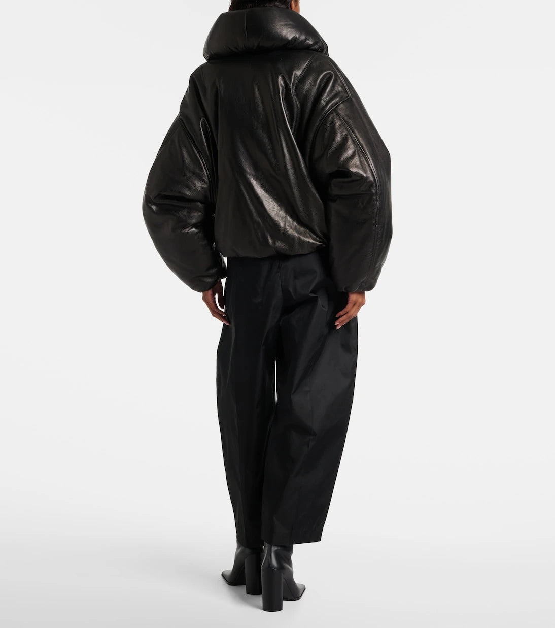 Alaïa - Leather bomber jacket