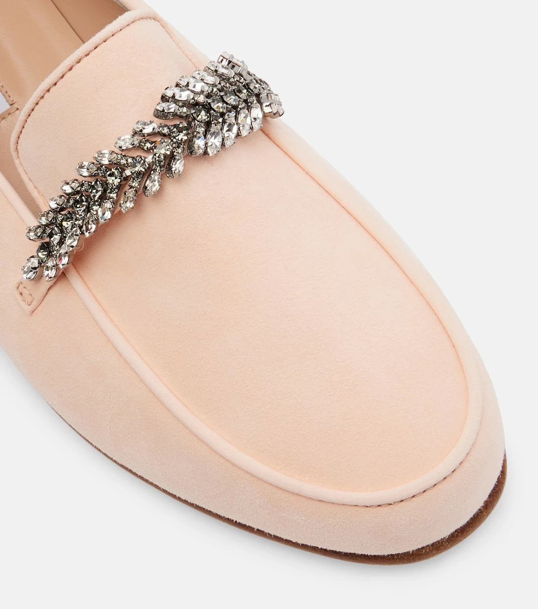 Manolo Blahnik - Pisufa embellished suede loafers