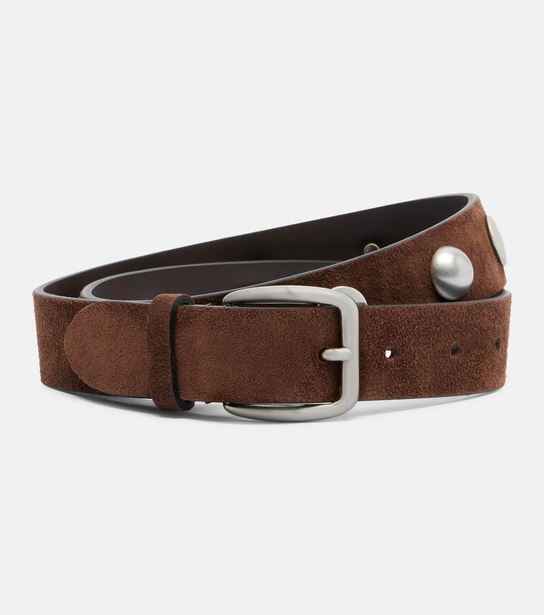 Nour Hammour - Studded suede belt