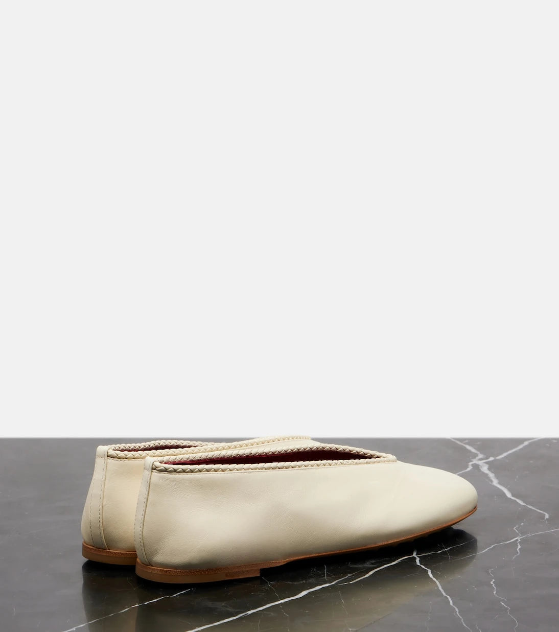 Bottega Veneta - Rosa leather ballet flats