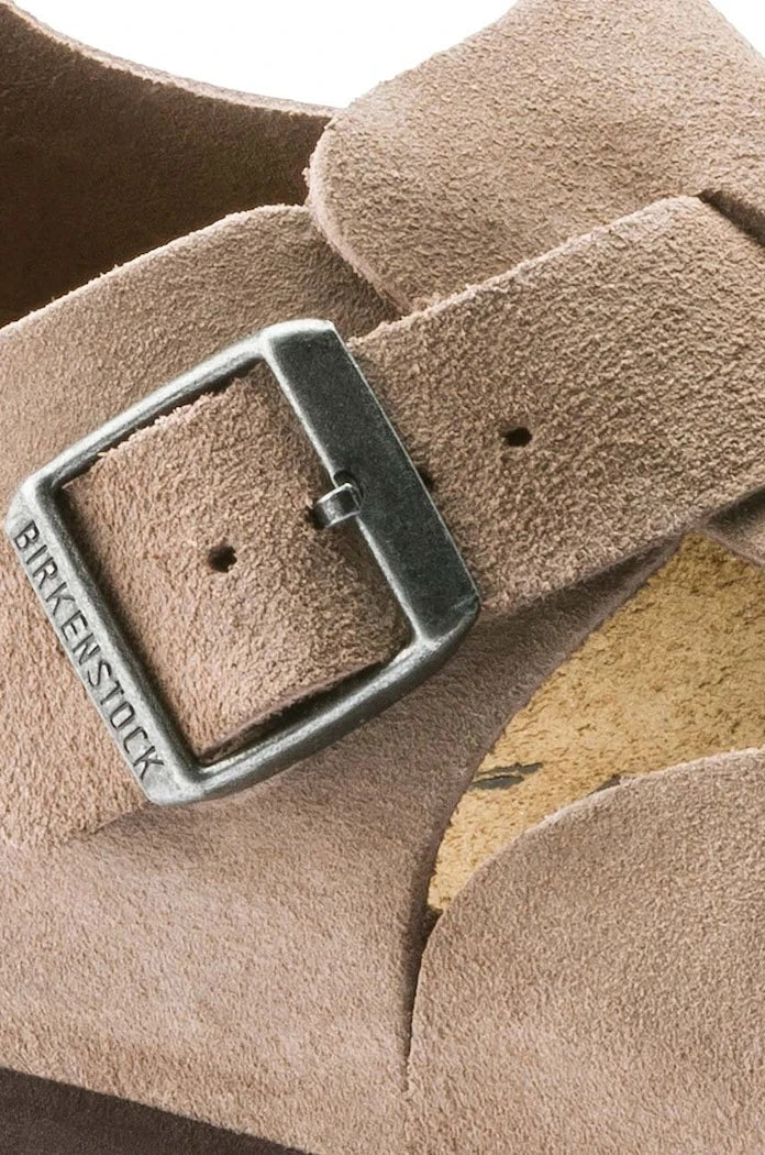 Половинки обувки от велур Birkenstock London