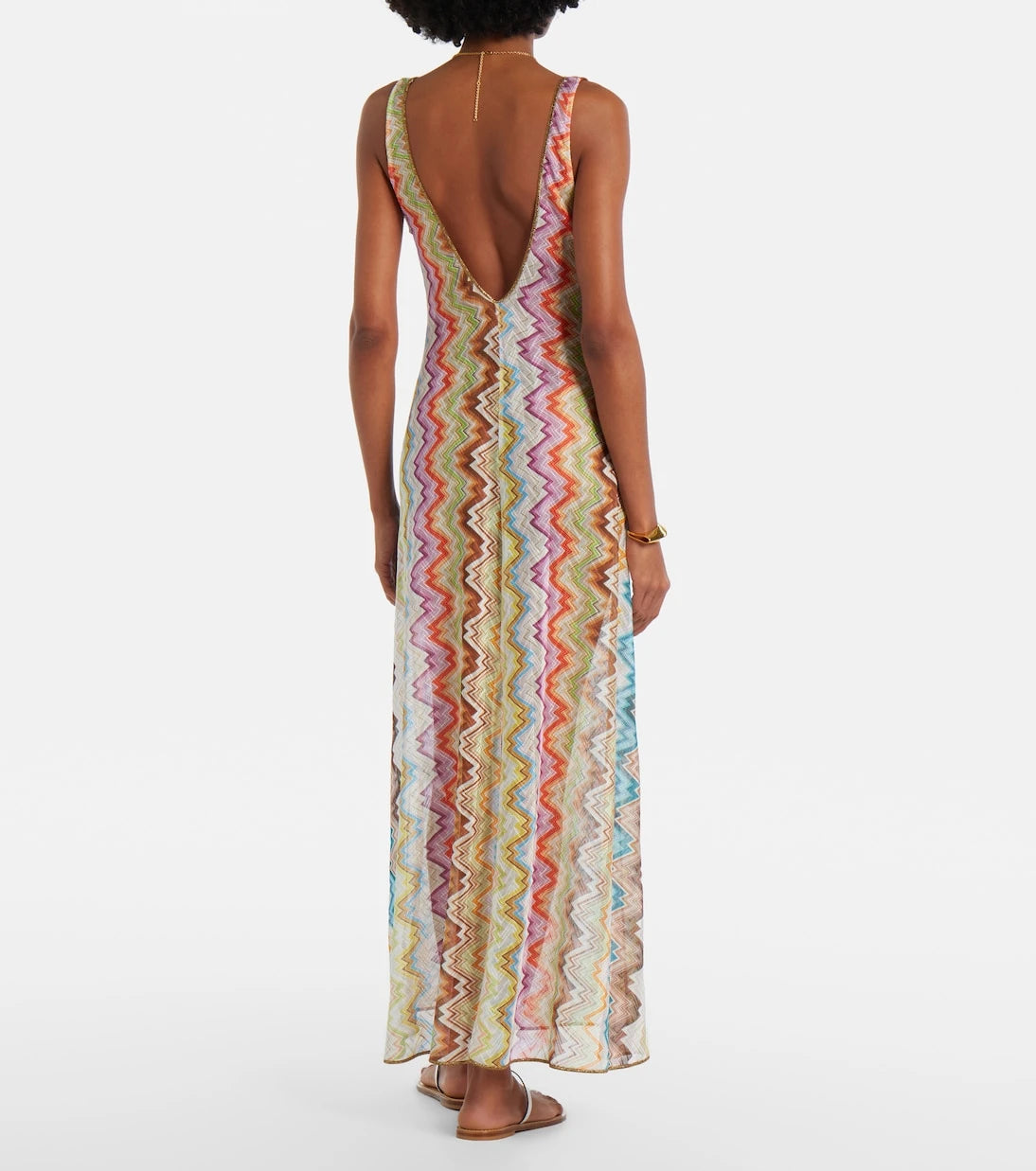 Missoni - فستان ماكسي بنمط متعرج