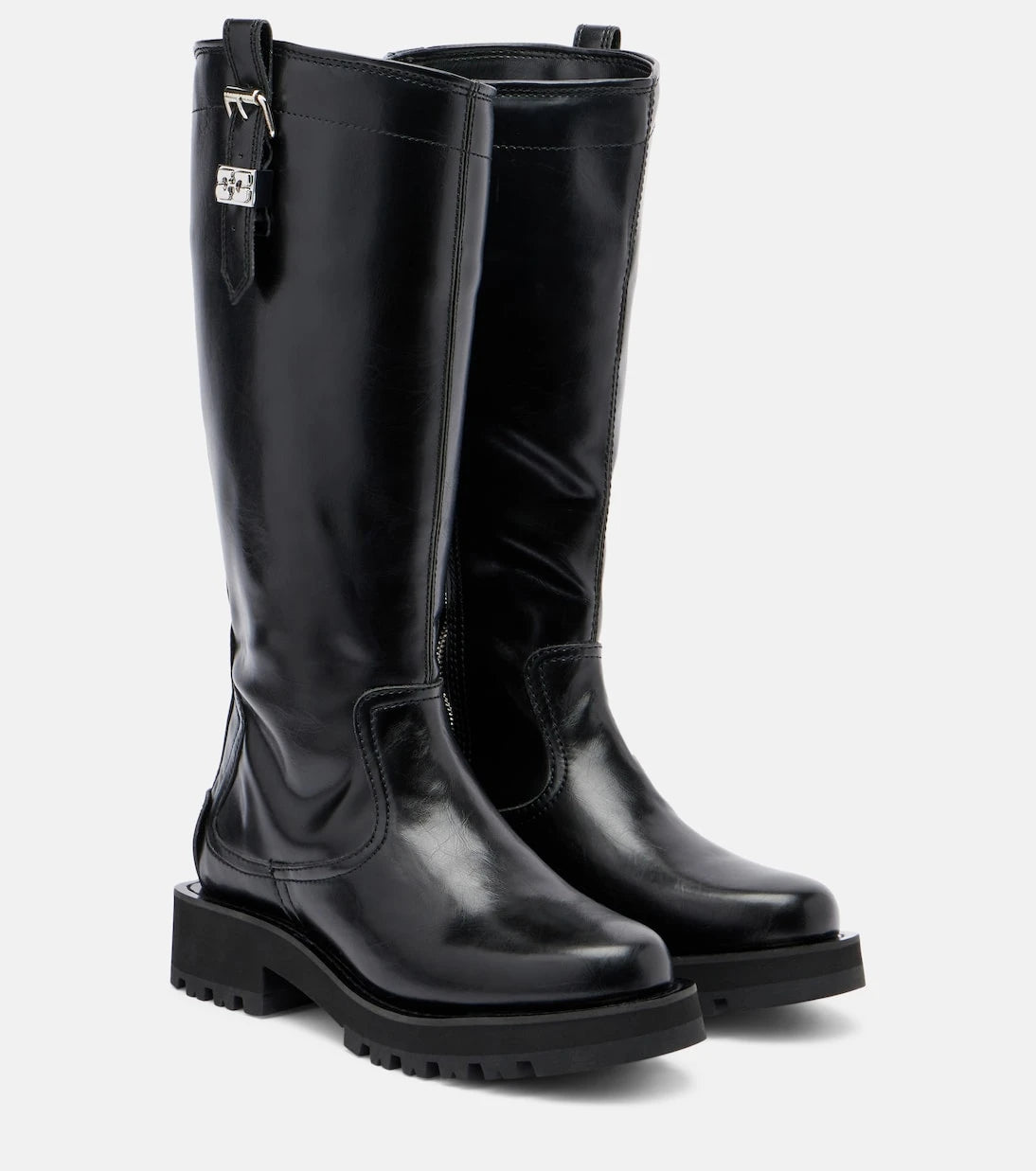Ganni - Studs knee-high boots