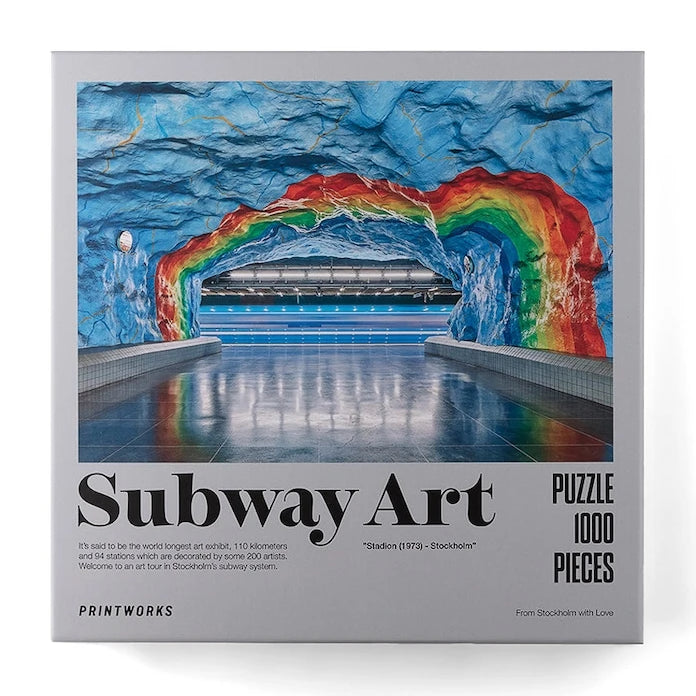 Printworks - Пъзел Subway Art Rainbow от 1000 части