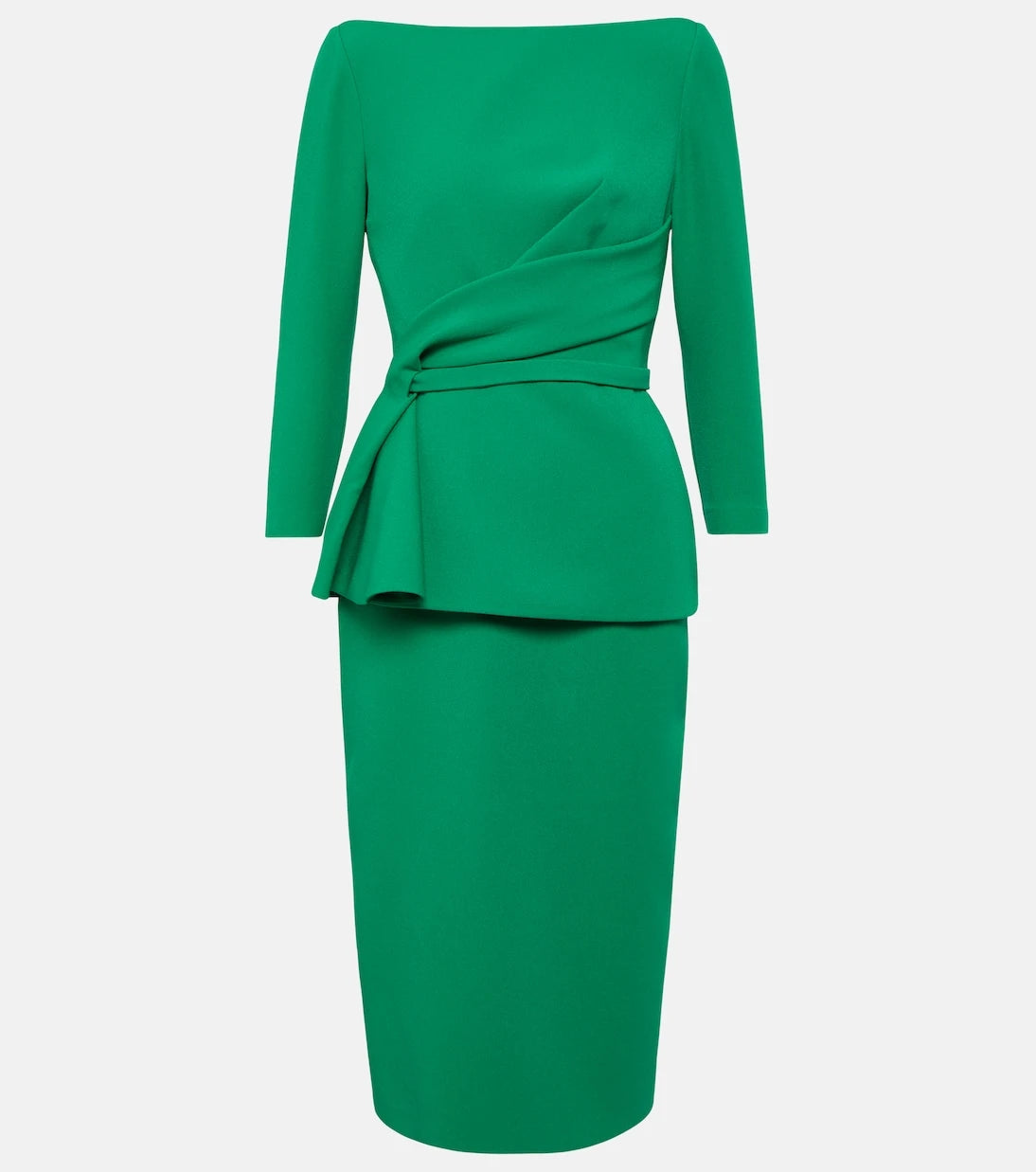 Safiyaa - Draped crêpe midi dress