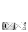 CHANEL Small White Gold Coco Crush Ring