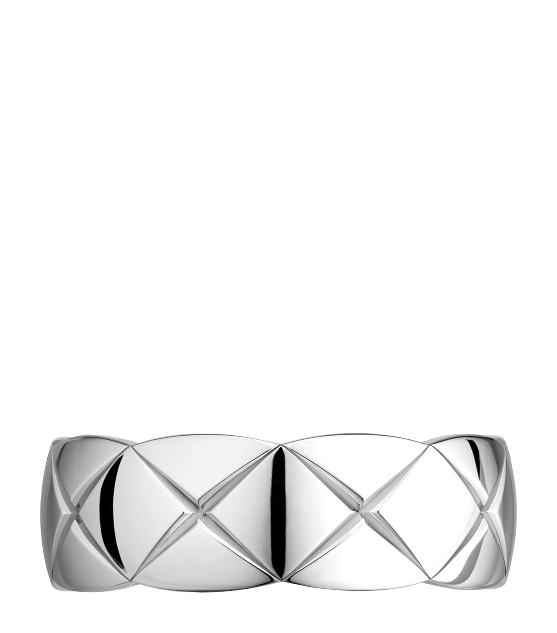 CHANEL Small White Gold Coco Crush Ring