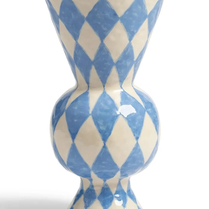&k amsterdam Rombic Blue Dekoratif Vazo
