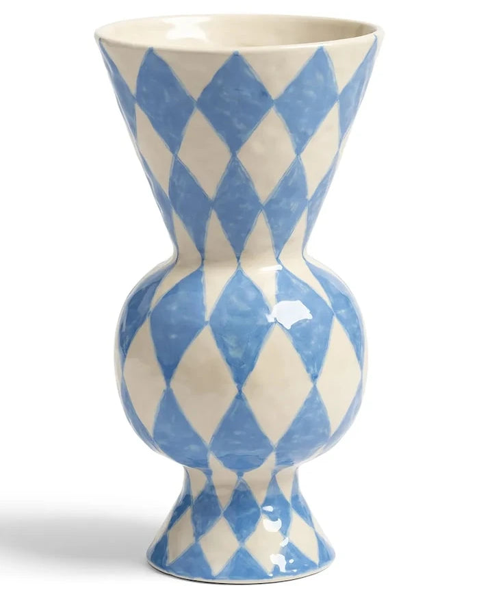 &k amsterdam Rombic Blue Dekoratif Vazo