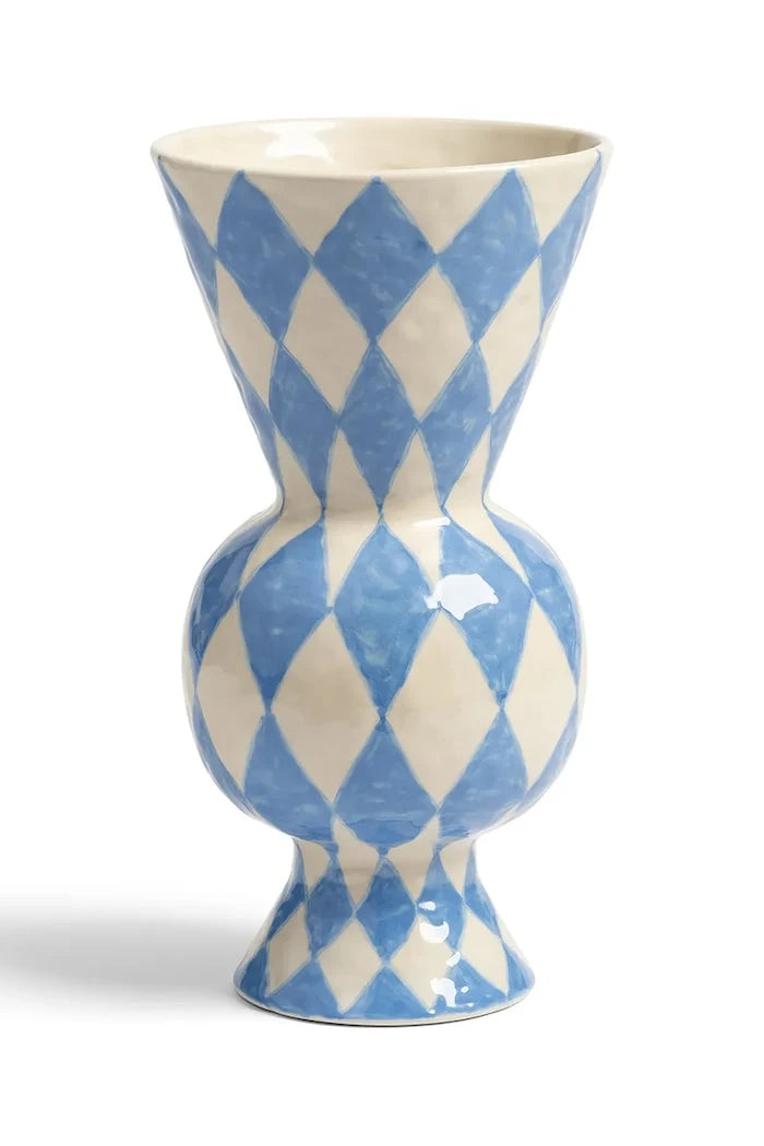 &k amsterdam Rombic Blue Dekoratif Vazo