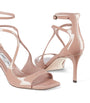 Pink Azia 75 Patent Leather Sandals