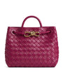 Bottega Veneta Pink Small Lambskin Andiamo Shoulder Bag 5569