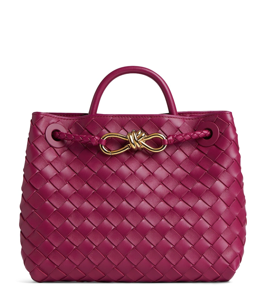 Bottega Veneta Pink Small Lambskin Andiamo Shoulder Bag 5569