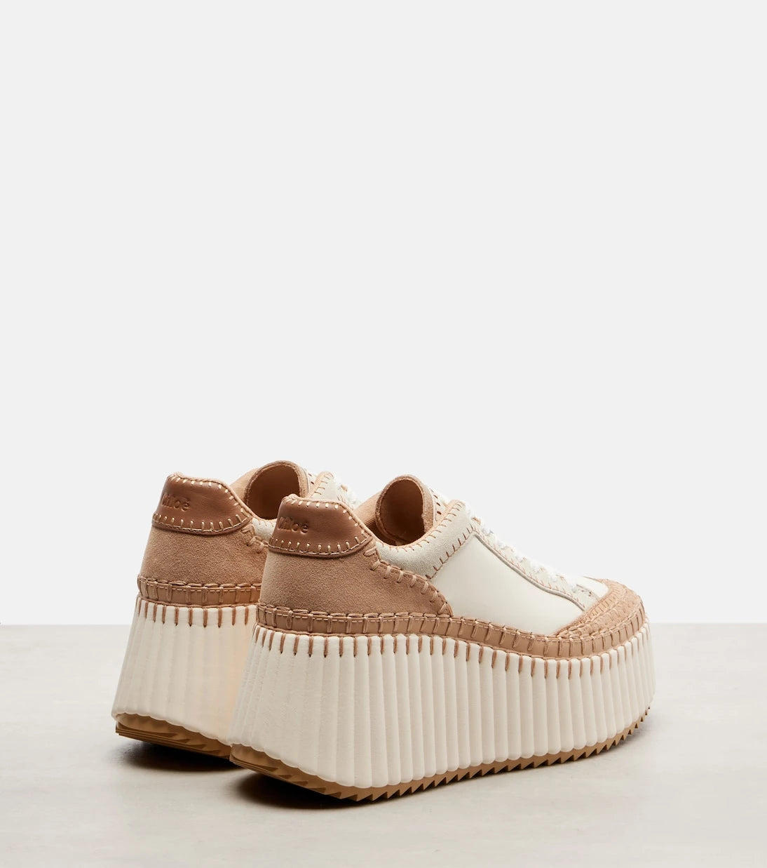 Chloé - Nama leather platform sneakers