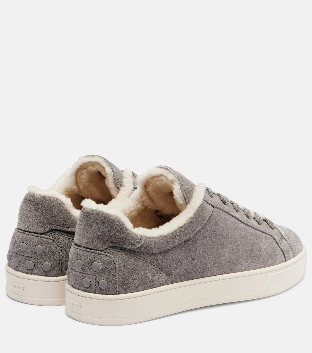 Tod's - Classic shearling-lined suede sneakers