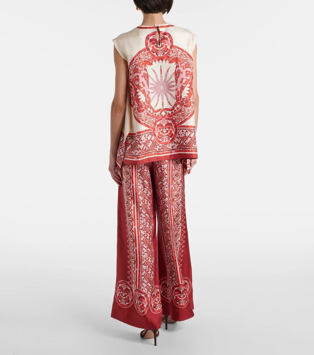 La DoubleJ - San Carlo printed silk twill top