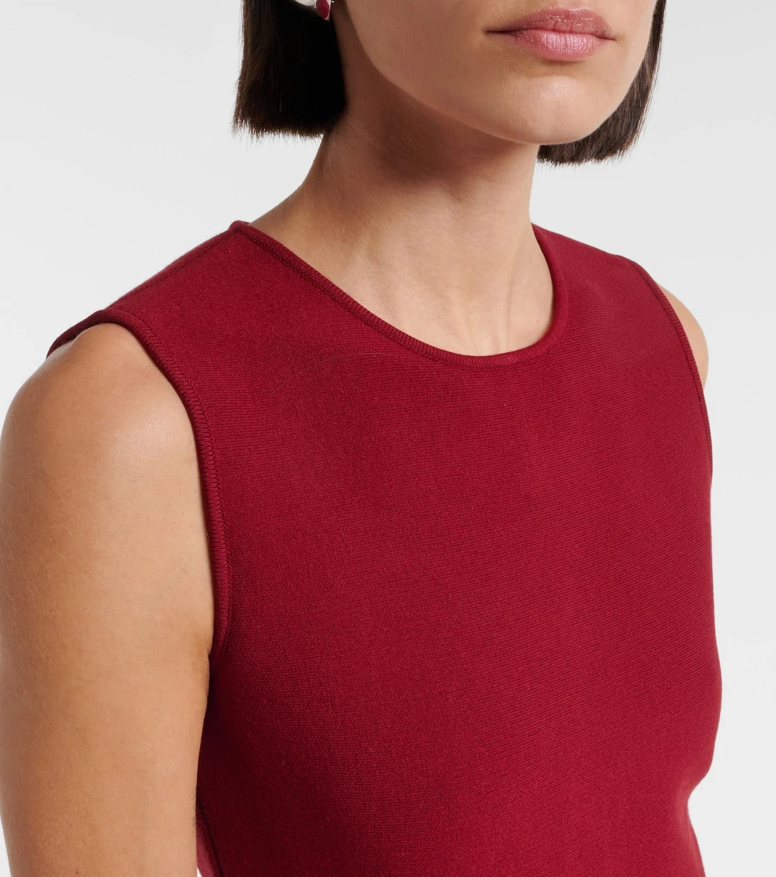 Oscar de la Renta - Floral knitted minidress