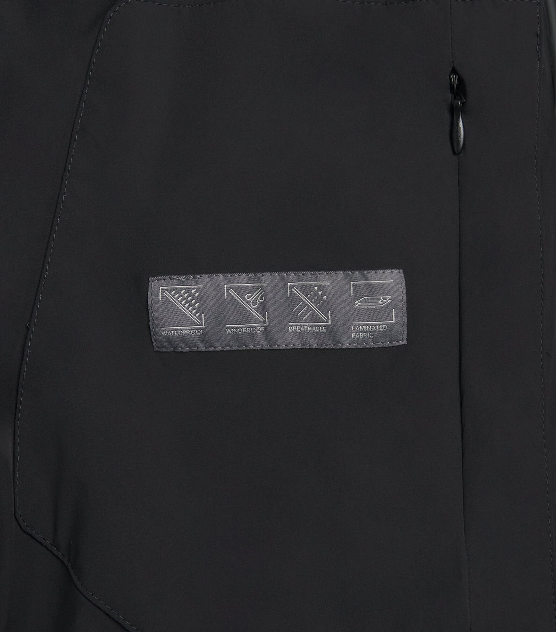 Black Down Hybrid Puffer Coat