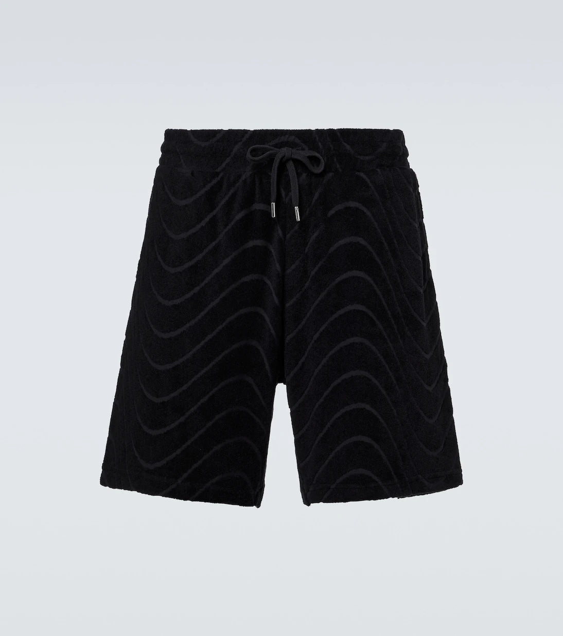 Frescobol Carioca - Embroidered cotton-blend terry shorts