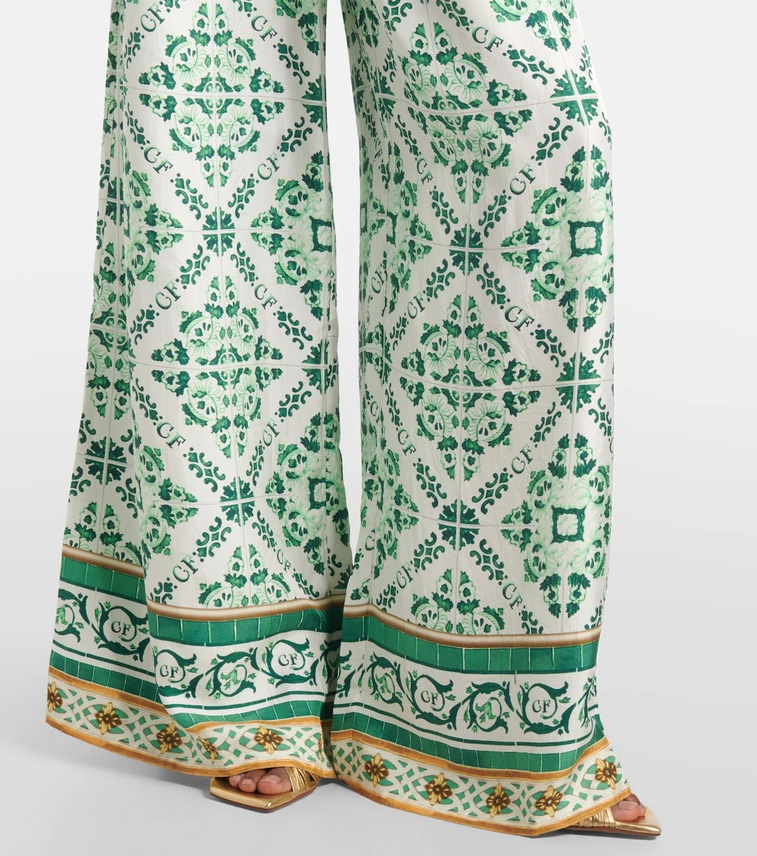 Camilla - Printed silk palazzo pants