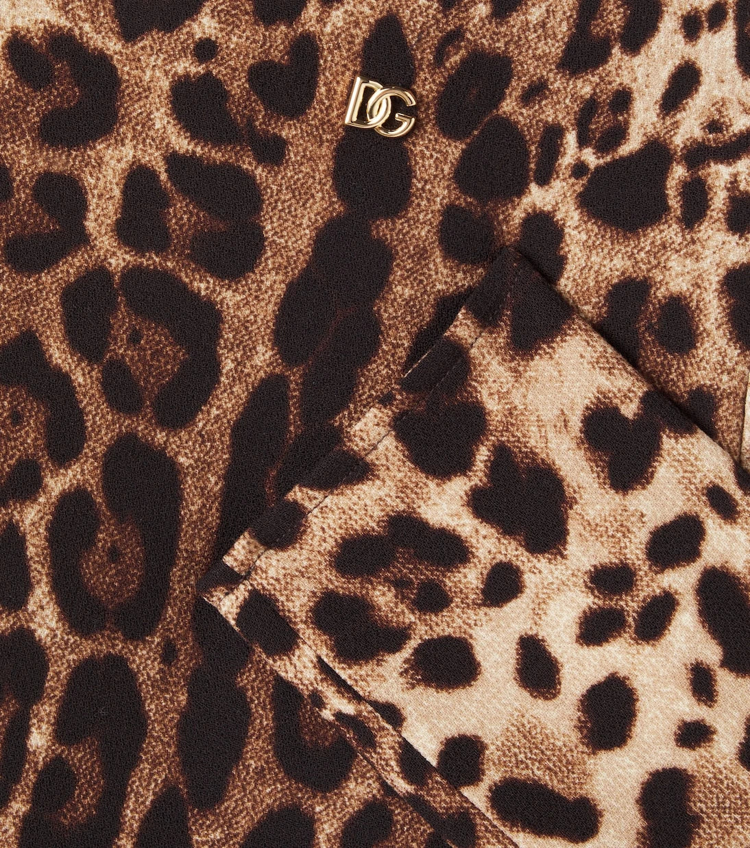 Dolce&Gabbana Kids - DG leopard-print wool crêpe dress