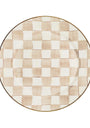 Mocha Check Charger Plate (30.5cm)