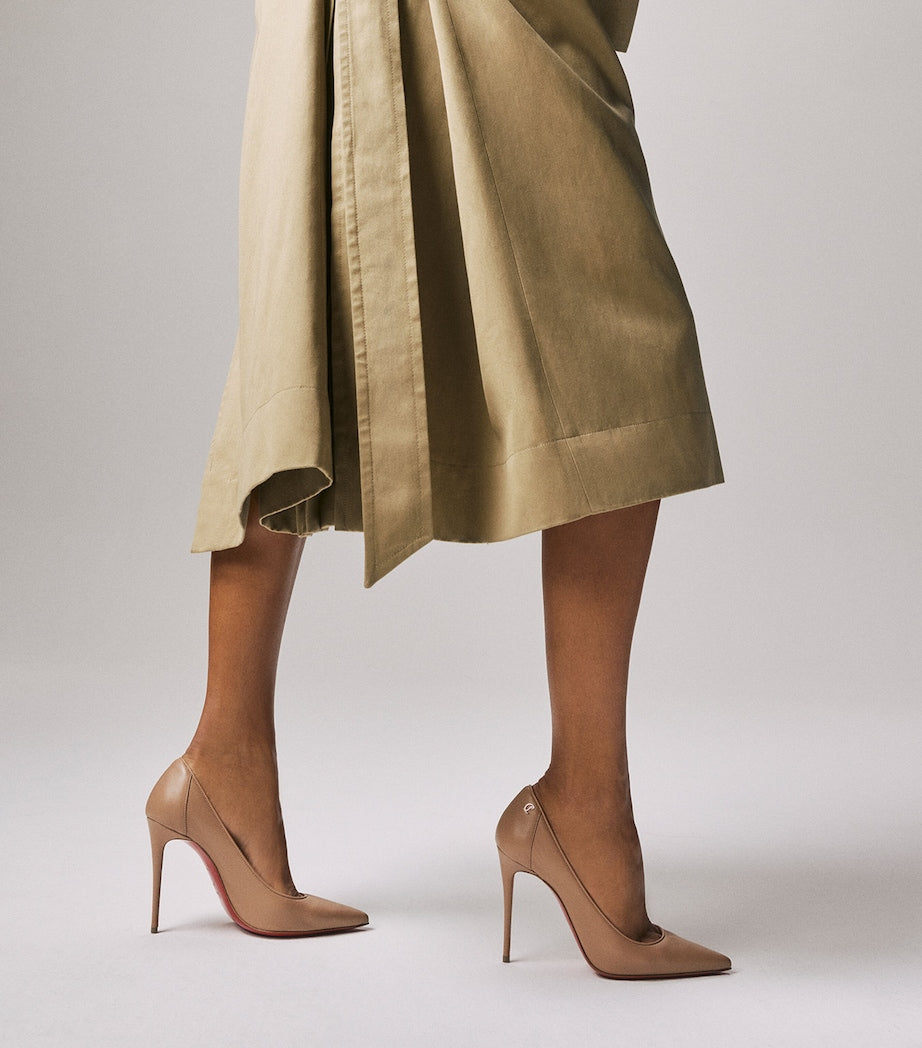 Christian Louboutin Nude Sporty Kate Nappa Leather Pumps 100