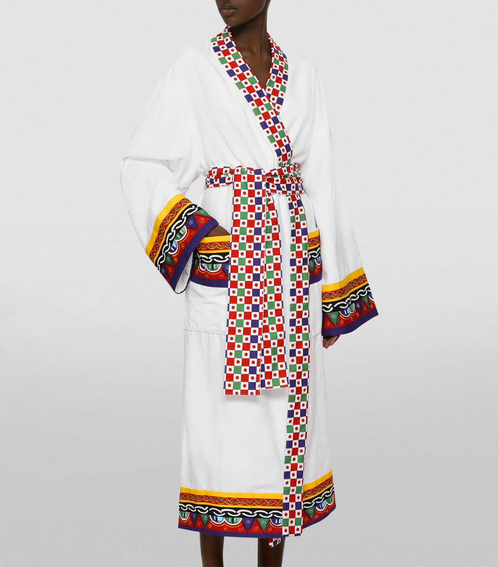 Dolce & Gabbana Casa Cotton-Terry Carretto Bathrobe
